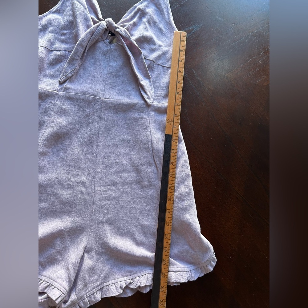 Promesa Light Purple Tie-Front Romper - Picture 4 of 9